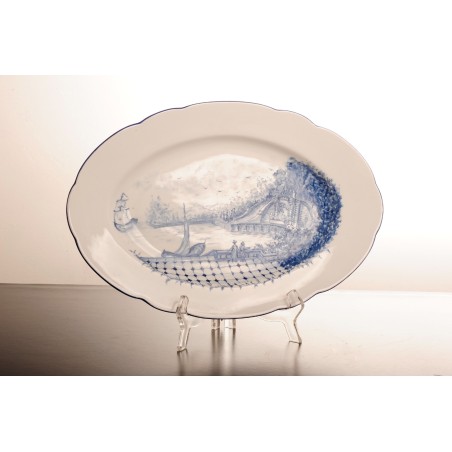 VASSOIO PAESAGGIO BLU